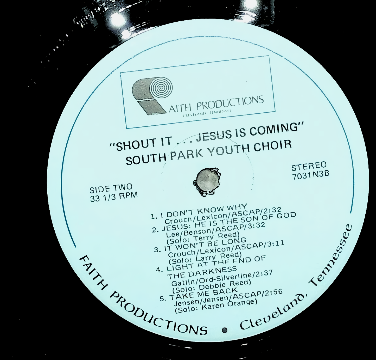 Shout It... Jesus Is Coming – South Park Church Of God Youth Choir (Vinyl LP)