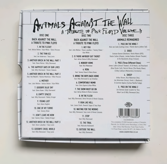 Various Artists – Animals Against The Wall: A Tribute To Pink Floyd Volume II (3CD Box Set)