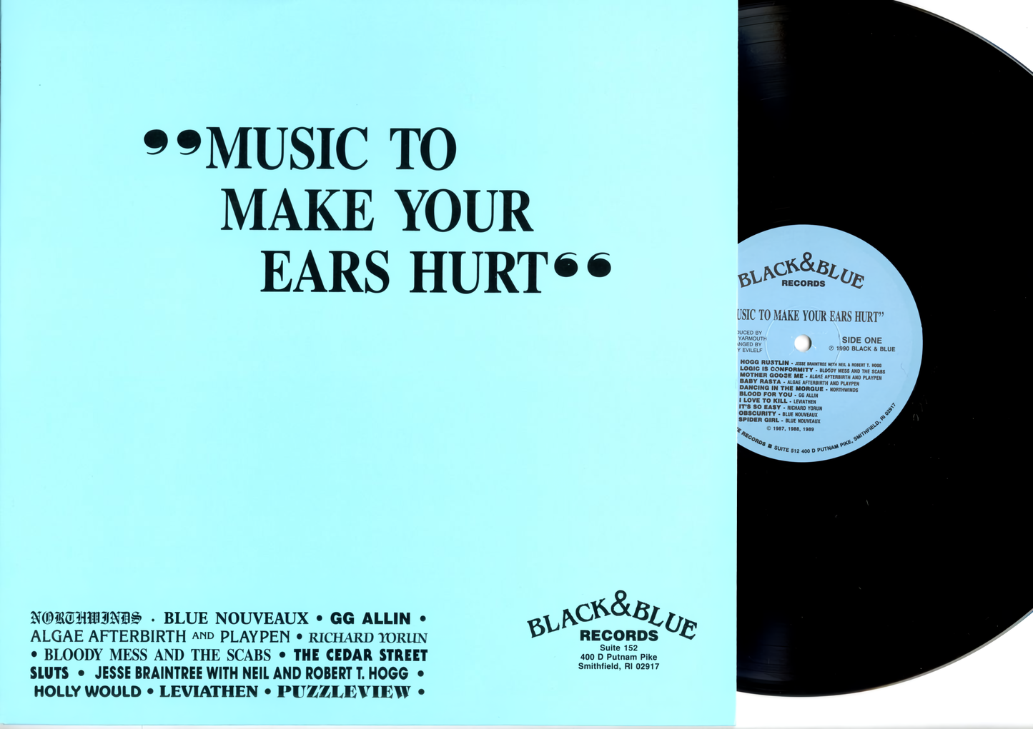 Various Artists – Music To Make Your Ears Hurt (GG Allin ~ Vinilo LP Compilado con Funda Azul)