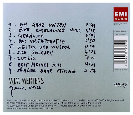 Wim Mertens – Der Heisse Brei (CD)